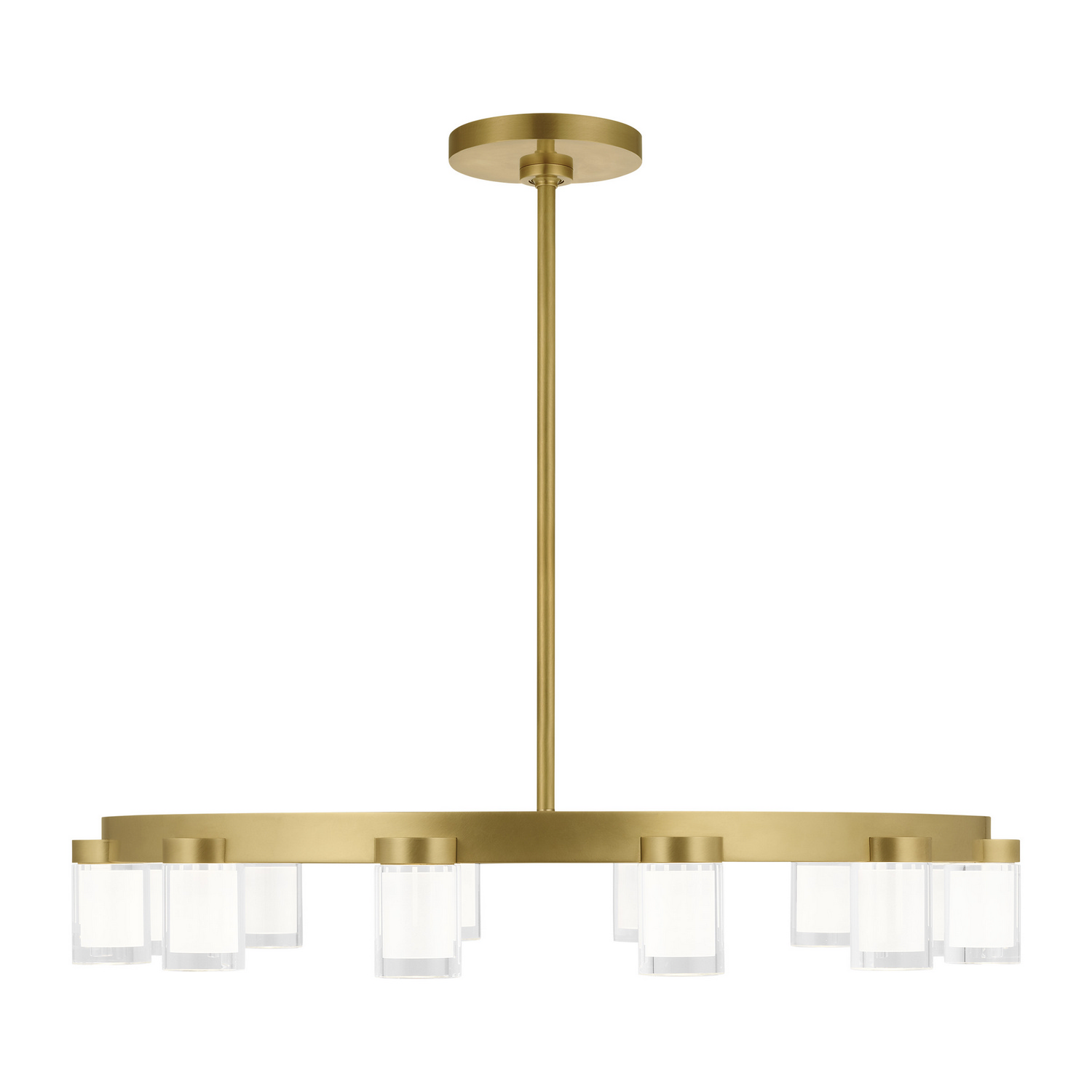 Natural Brass LED Chandelier from the Esfera Collection