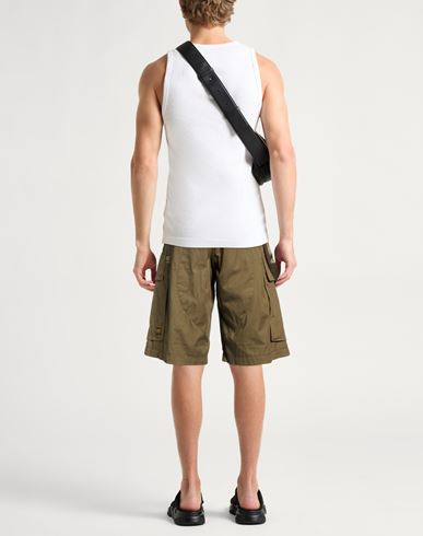 Man Shorts & Bermuda Shorts Military green Size 30 Cotton, Recycled cotton