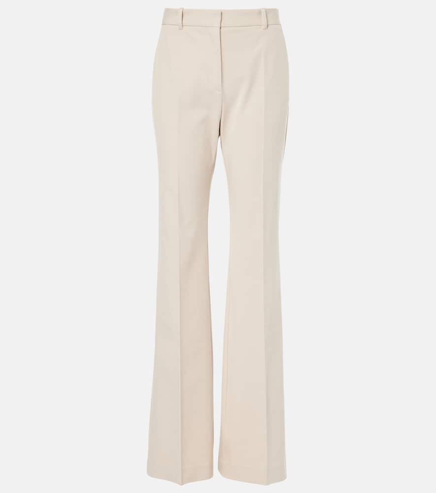 High-rise flared pants
