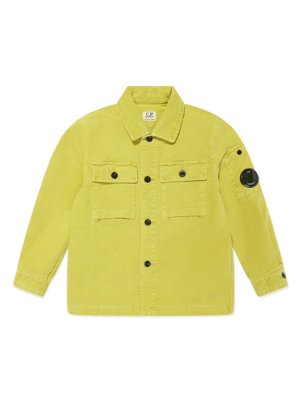 Logo-patch shirt - Green