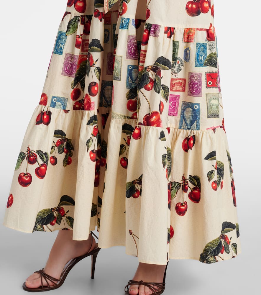 Notes From The Road printed cotton shirt dress
