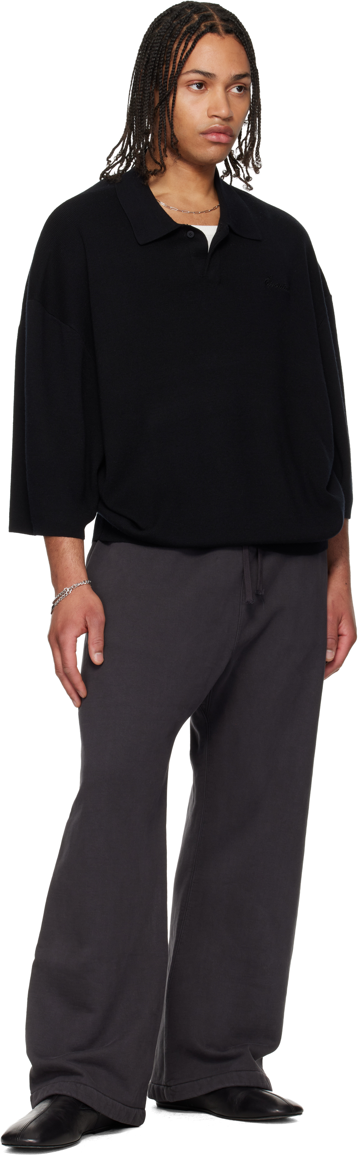 Black Signature Classic Flare Sweatpants