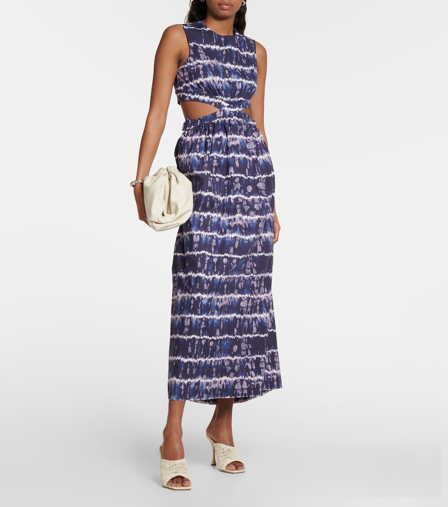Ashima cutout cotton-blend midi dress