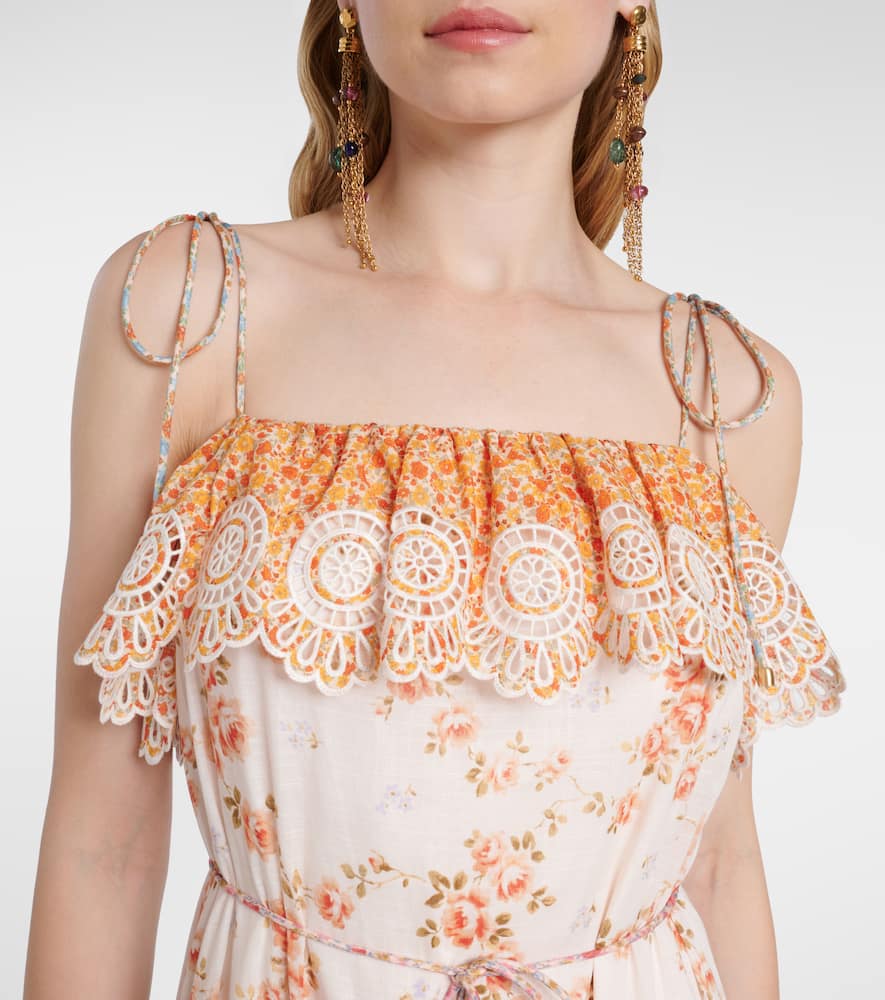 Lucky tiered cotton maxi dress