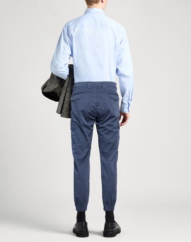 Man Pants Navy Size 31 Cotton, Elastane