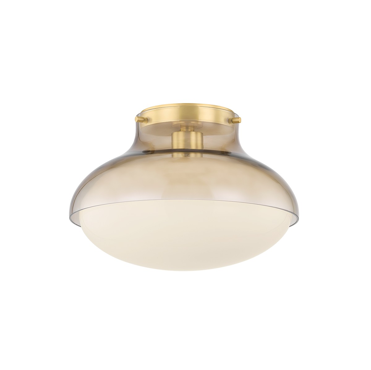 Aged Brass Flush Mount from the Gianna Collection