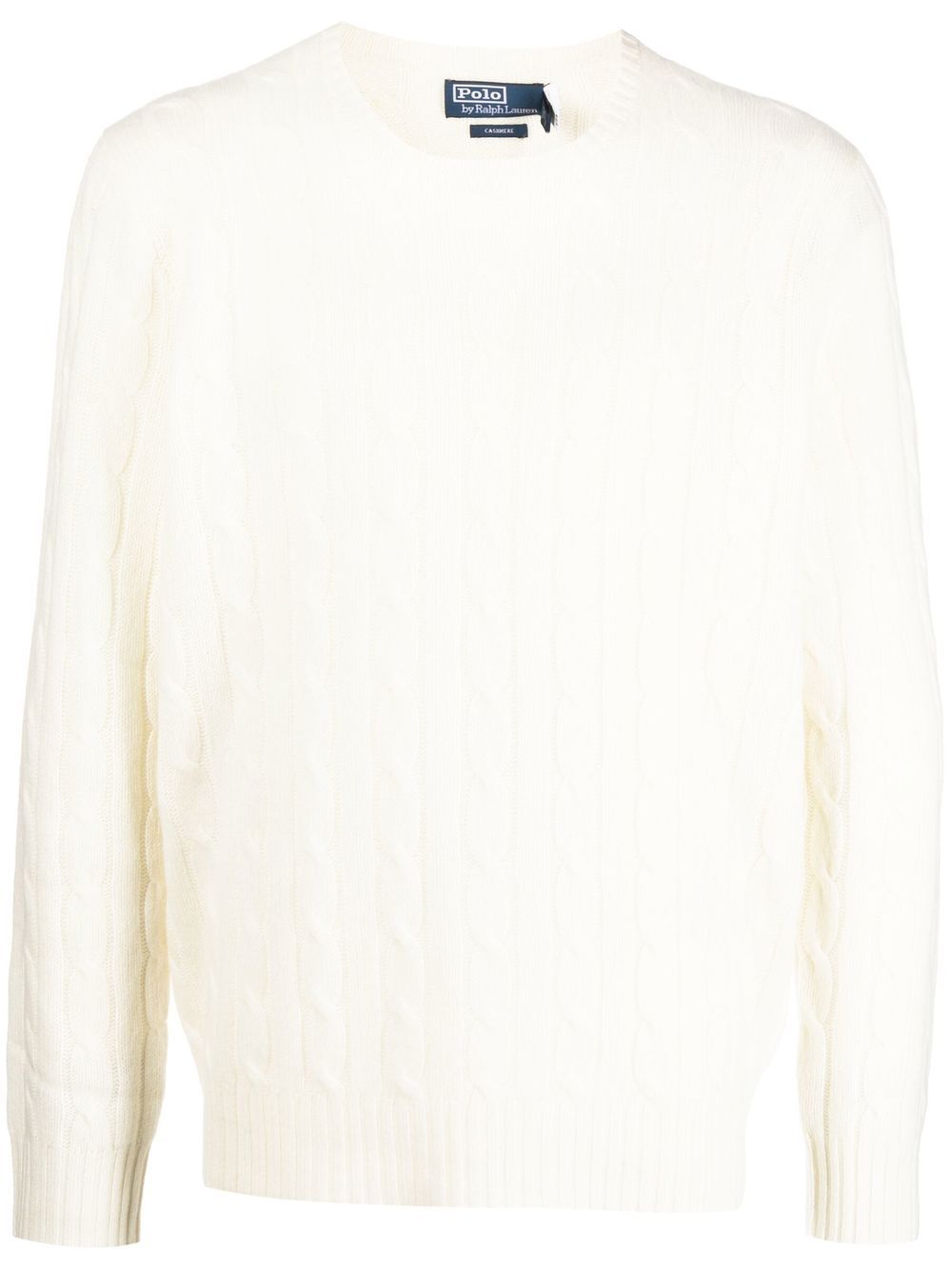 Cashmere cable-knit jumper - Neutrals