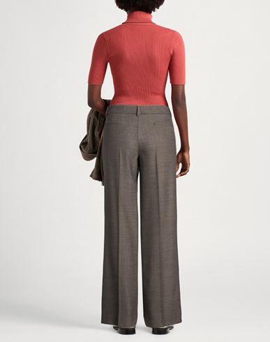 P. a.r. o.s. h. Woman Pants Taupe Size L Polyester, Virgin Wool, Elastane