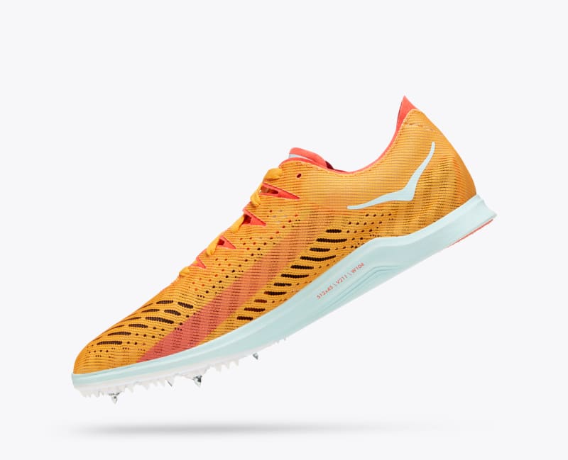 HOKA Cielo X LD Shoes in Radiant Yellow/Camellia