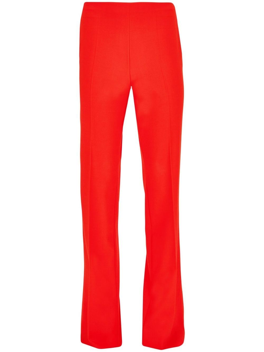 Pressed-crease tailored trousers