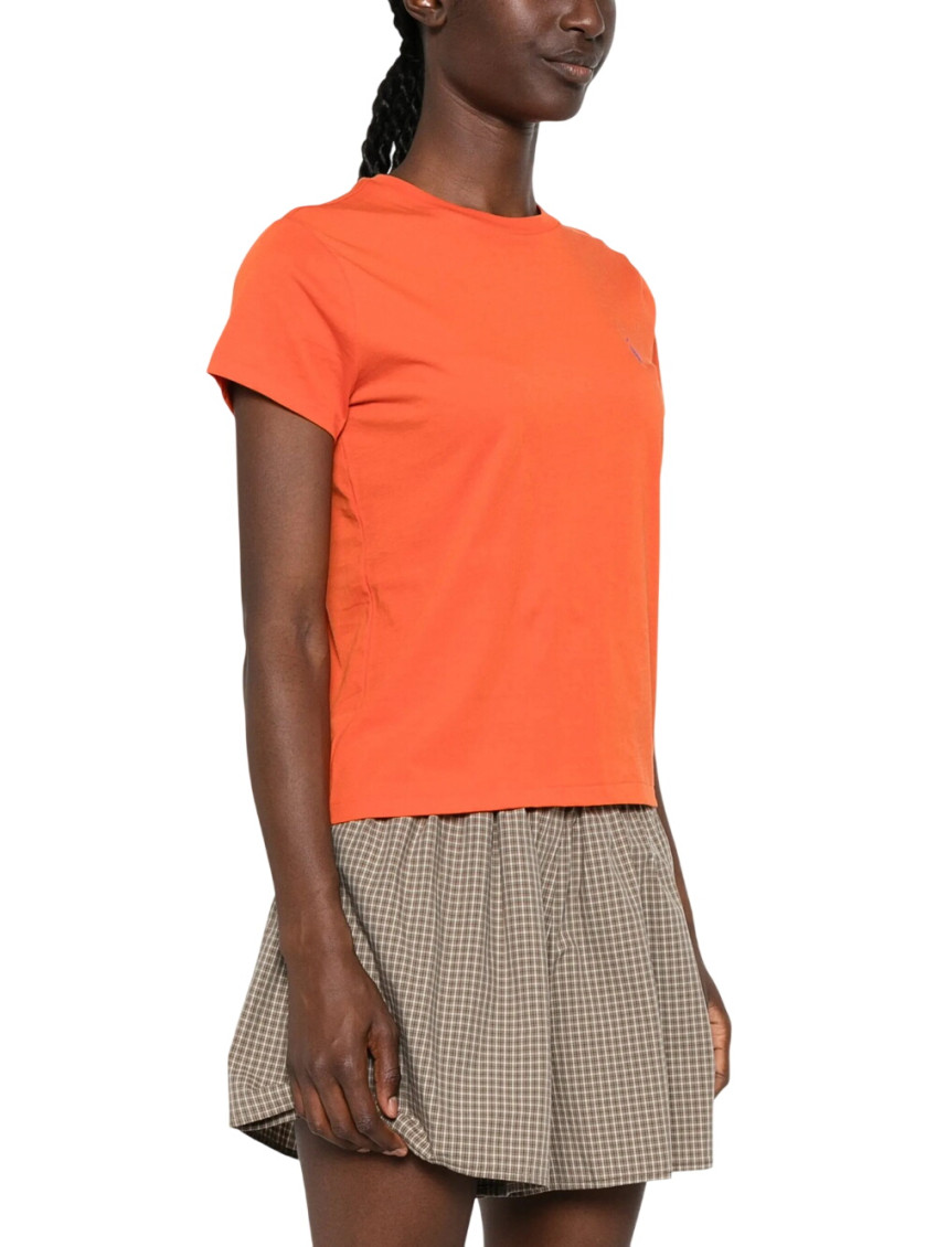 Orange Logo Crew Neck T-Shirt