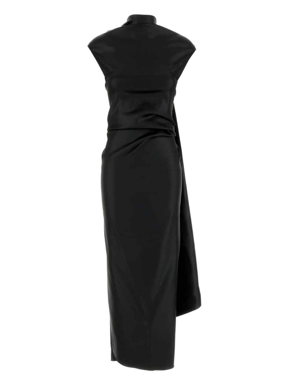 Sportmax Abadani draped-detail gown - Black