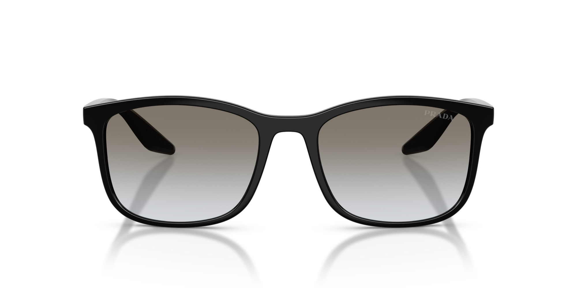 Prada Linea Rossa Man Prada Linea Rossa PS A08S 1AB0A7 Sunglasses Injected Black Grey Pillow Normal Shaded