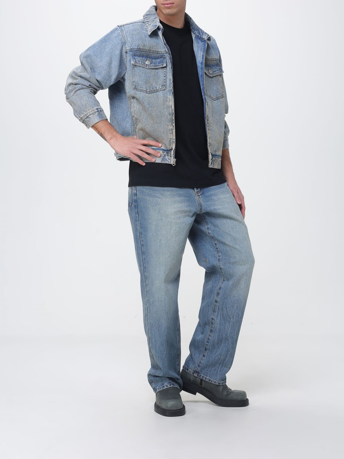Jacket Men color Indigo