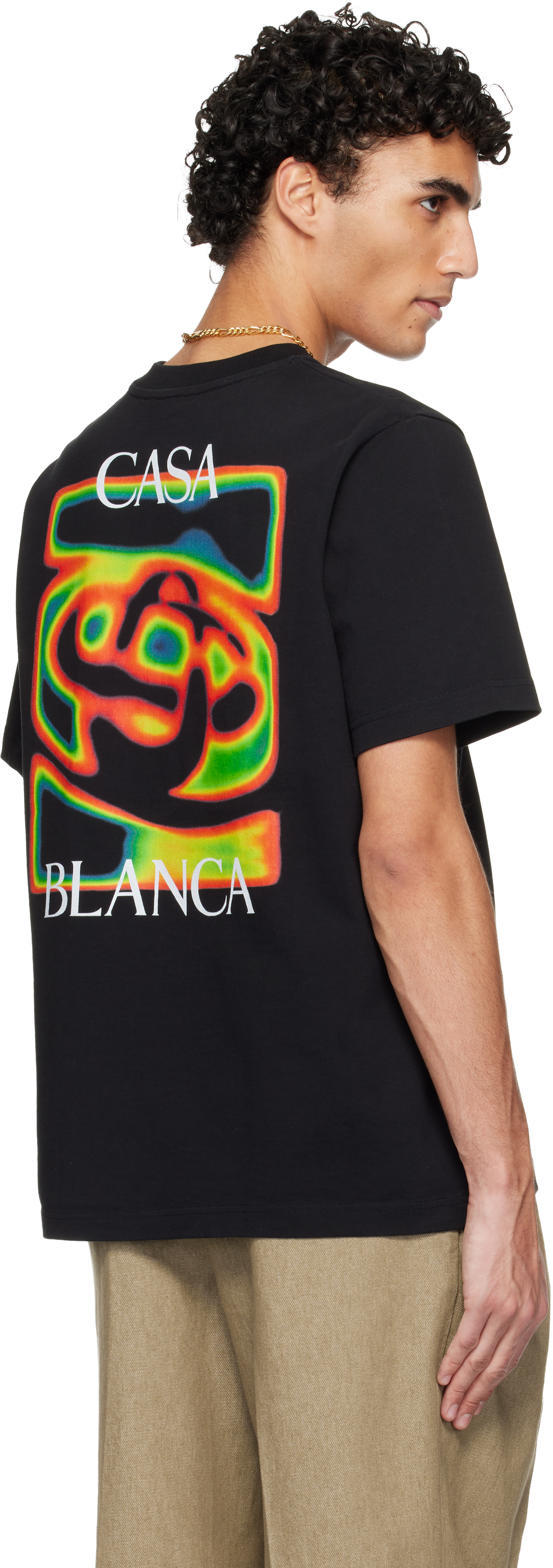 Black Heat Map Logo Short Sleeve T‑shirt