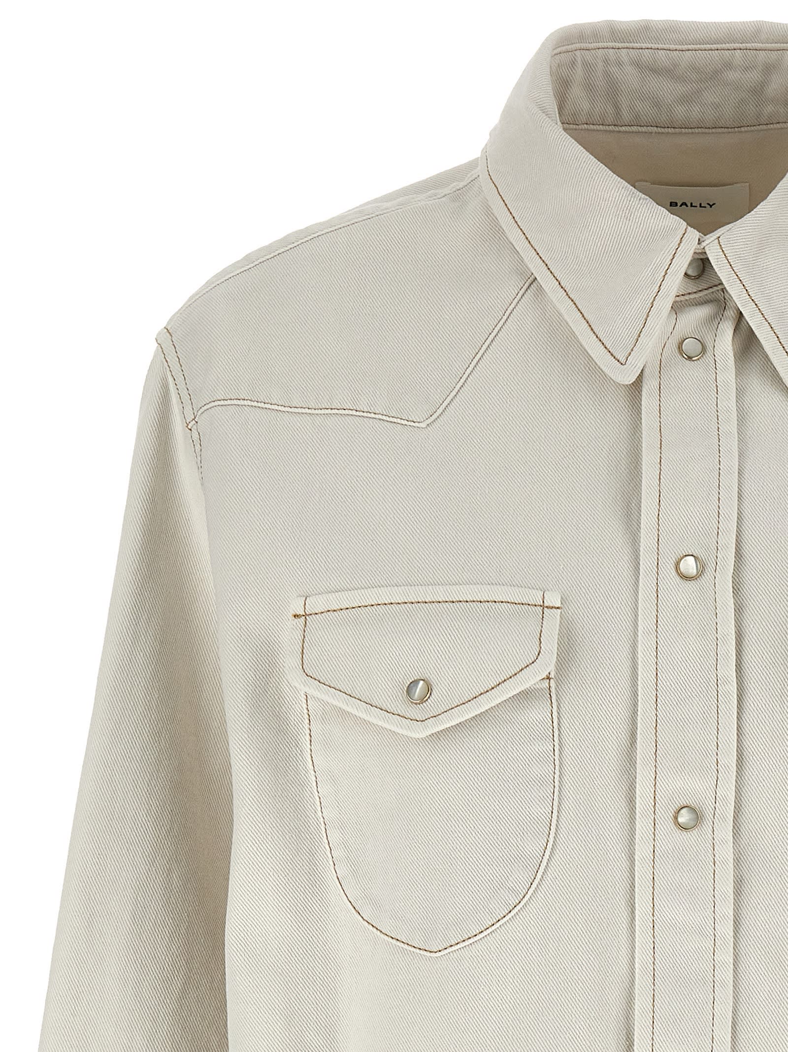 -Denim Shirt Camicie Bianco-Donna
