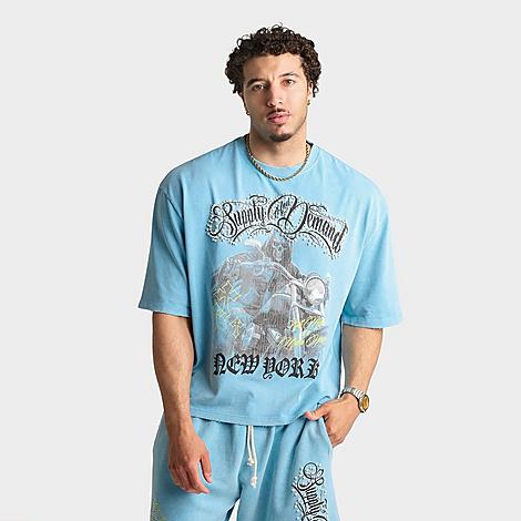 Men's Torres Boxy T-Shirt in Ethereal Blue