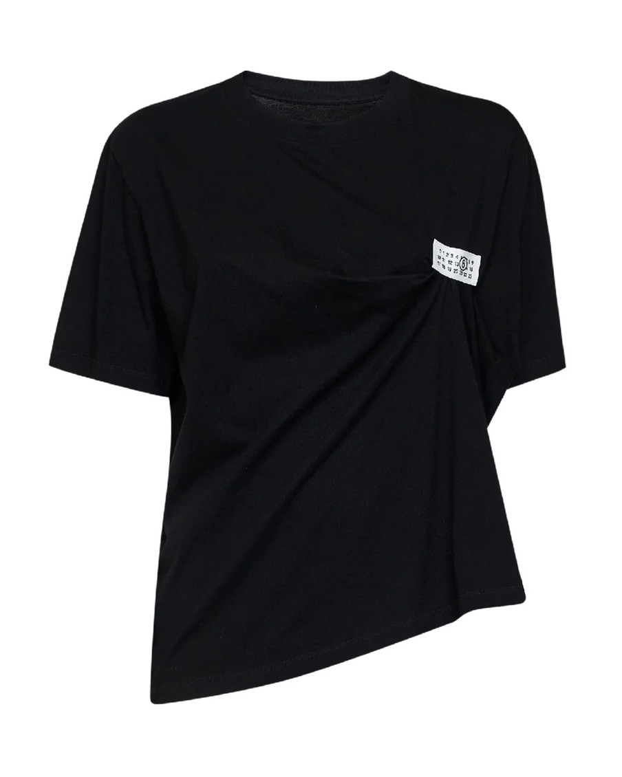 Black Solid Crew Neck T-Shirt
