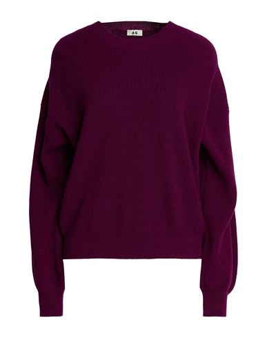 Woman Sweater Plum Size L Cashmere