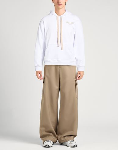 Homme Man Sweatshirt White Size M Cotton, Polyester