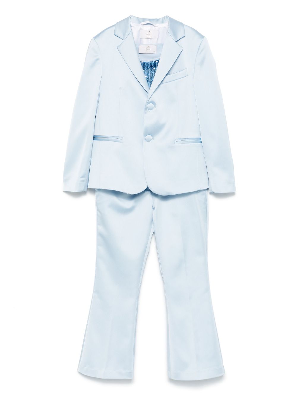 Satin suit - Blue