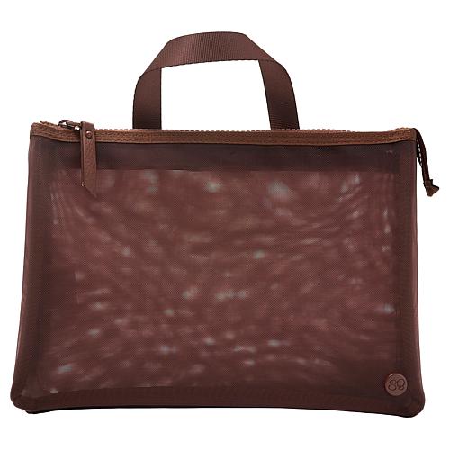 Solid Compartments Cosmetic Pouch