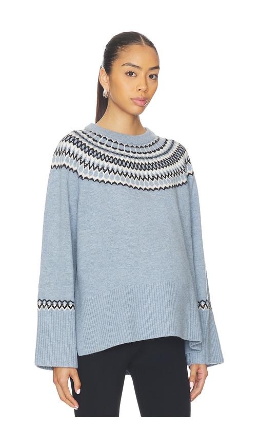 HATCH The Pippa Fairisle Pullover in Baby Blue. 0. Also