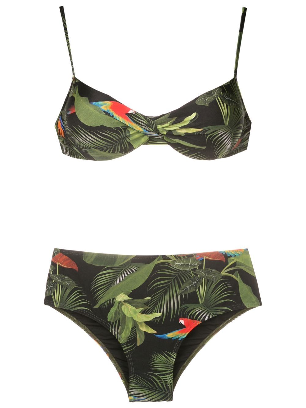 Veronica half-cup bikini - Green