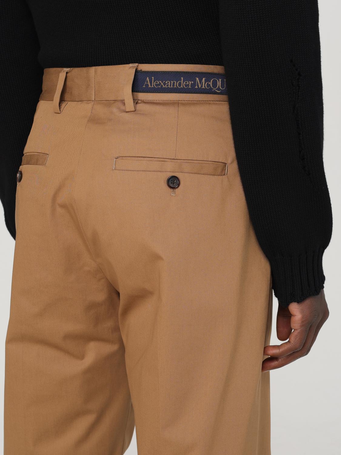 Pantaloni Chino Con Logo Lettering In Vita