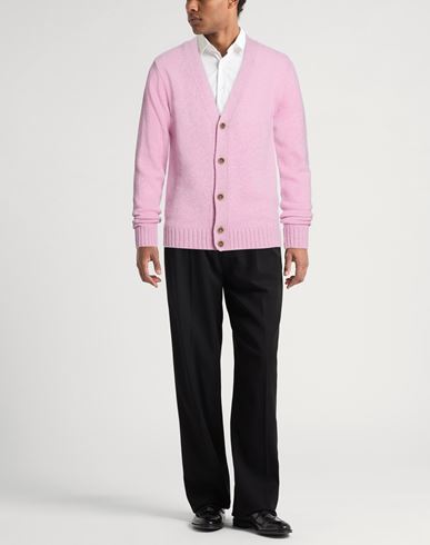 Man Cardigan Light pink Size XL Wool