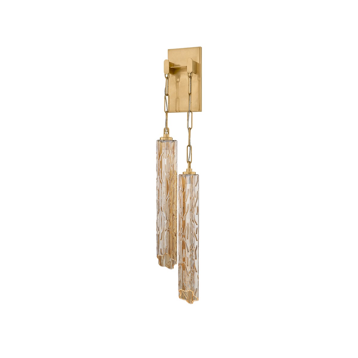 Vintage Brass LED Wall Sconce from the Malaga Collection