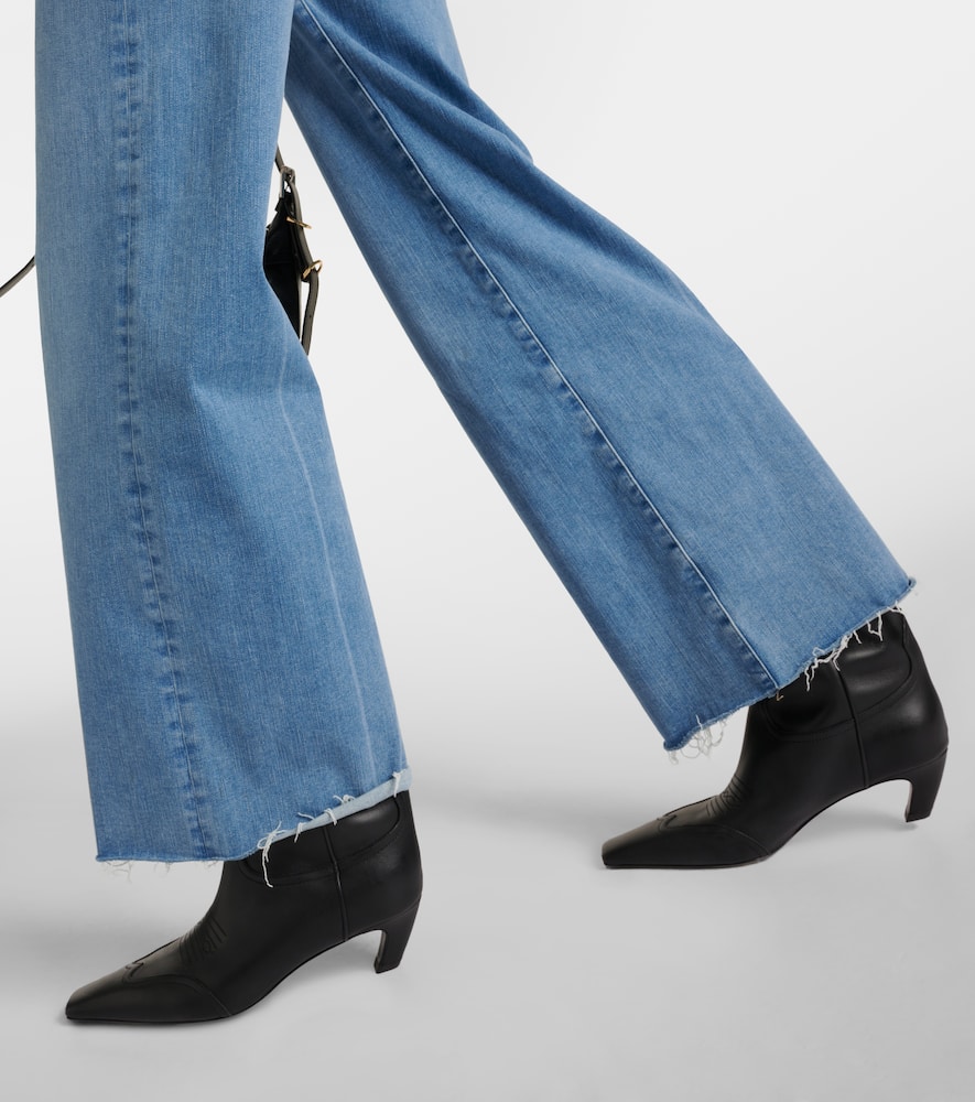 Le Slim Palazzo high-rise wide-leg jeans