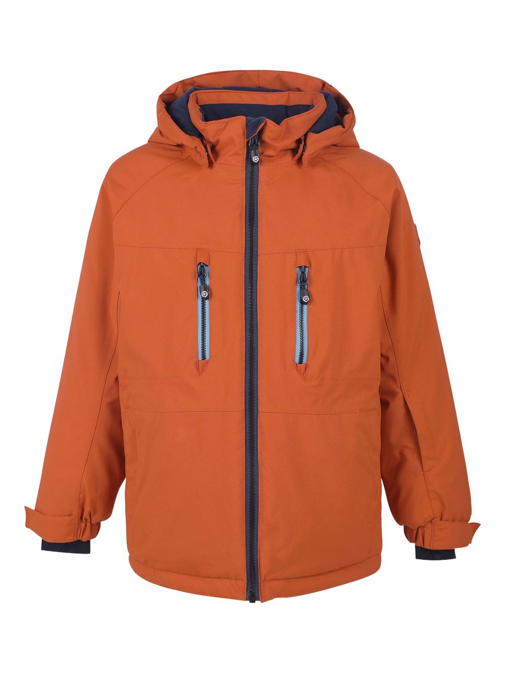 Hooded zip-front jacket - Orange