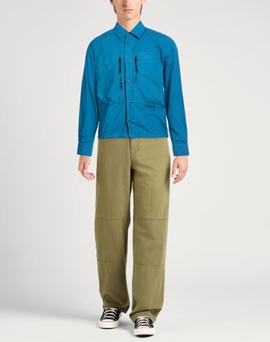 C. p. Company Man Shirt Deep teal Size L Cotton