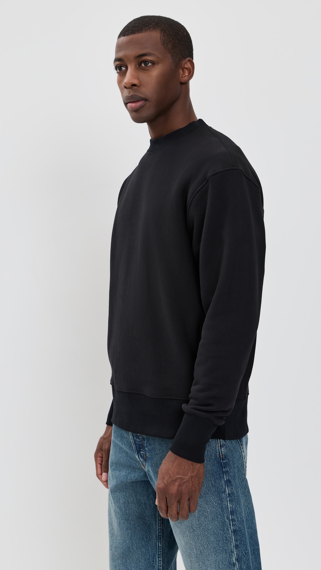 Super Weight Crewneck Sweatshirt Black