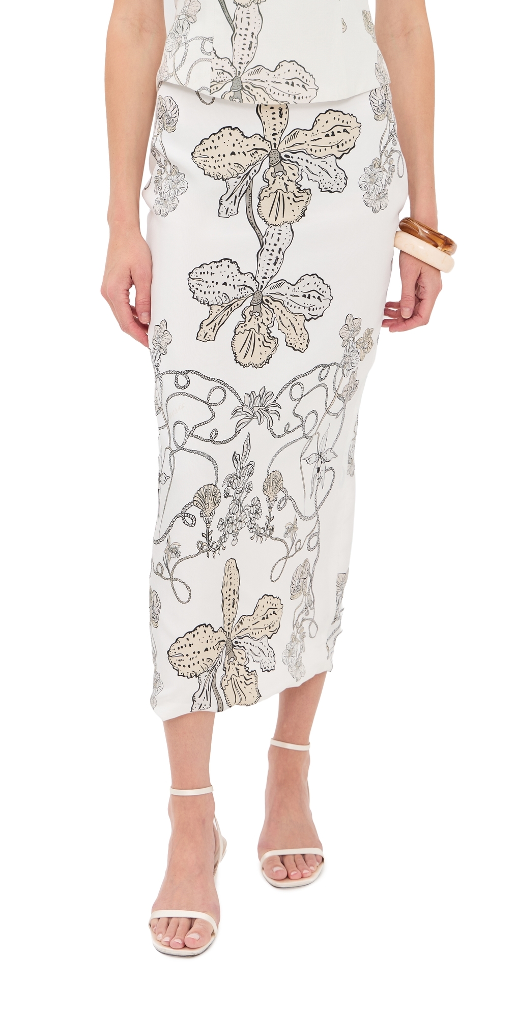 Onia Silk Skirt Orquidee