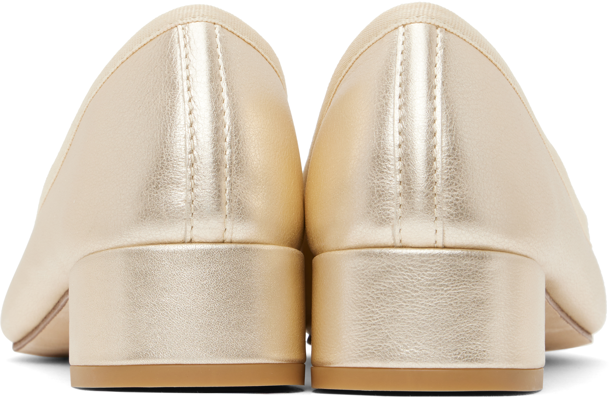 Repetto Gold Camille Heels