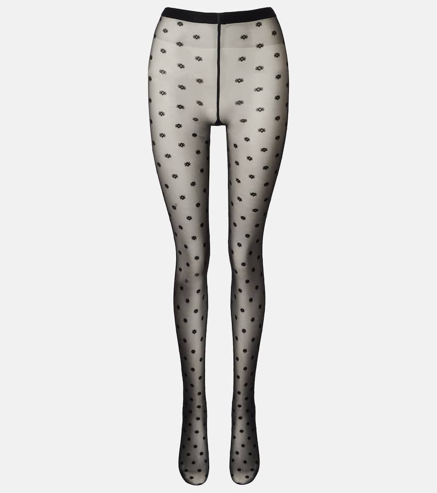 Daisy floral sheer tights