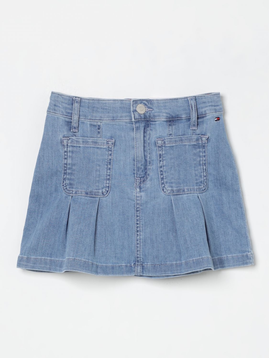 Skirt TOMMY HILFIGER Kids color Denim