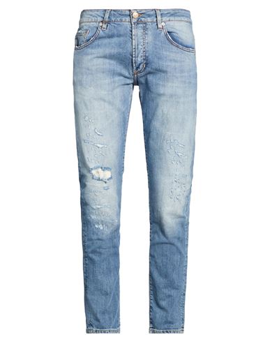Man Jeans Blue Size 31 Cotton, Elastane