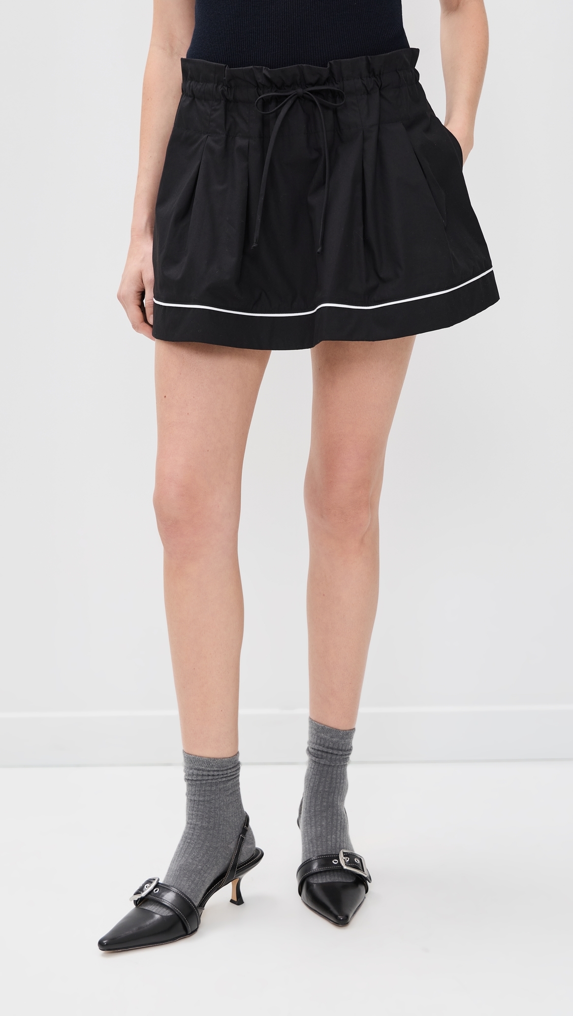 Madeleine Skirt Chocolate/Light Blue