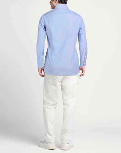 Man Shirt Light blue Size 16 Cotton