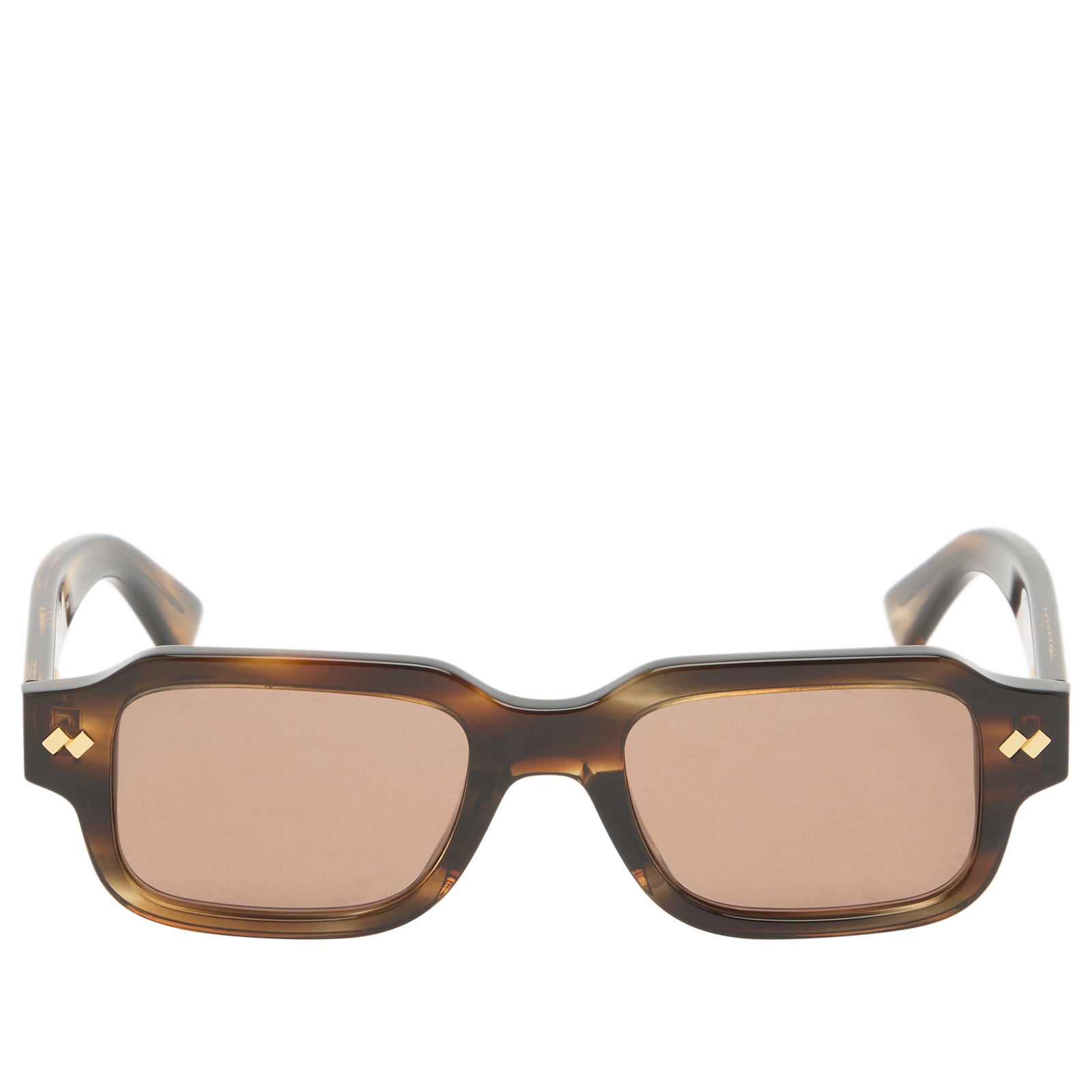 Men's Bottega Veneta BV1442S Sunglasses in Havana/Brown