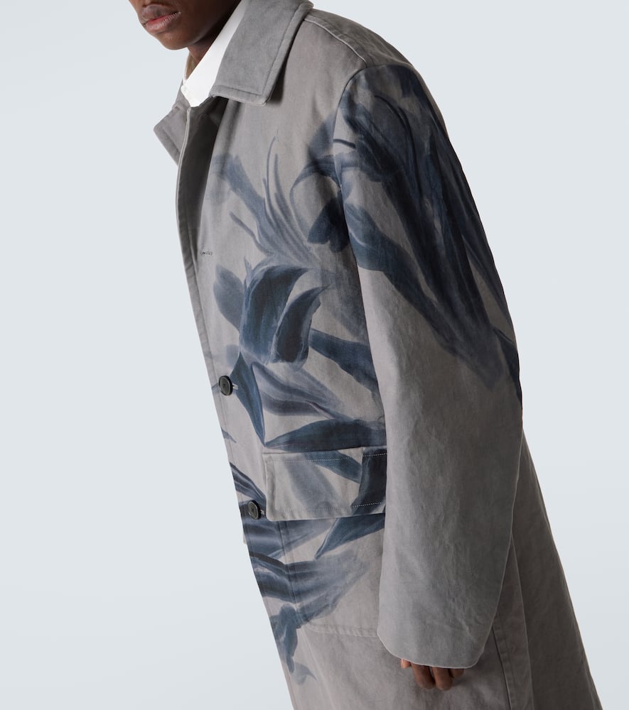 Randale floral cotton trench coat