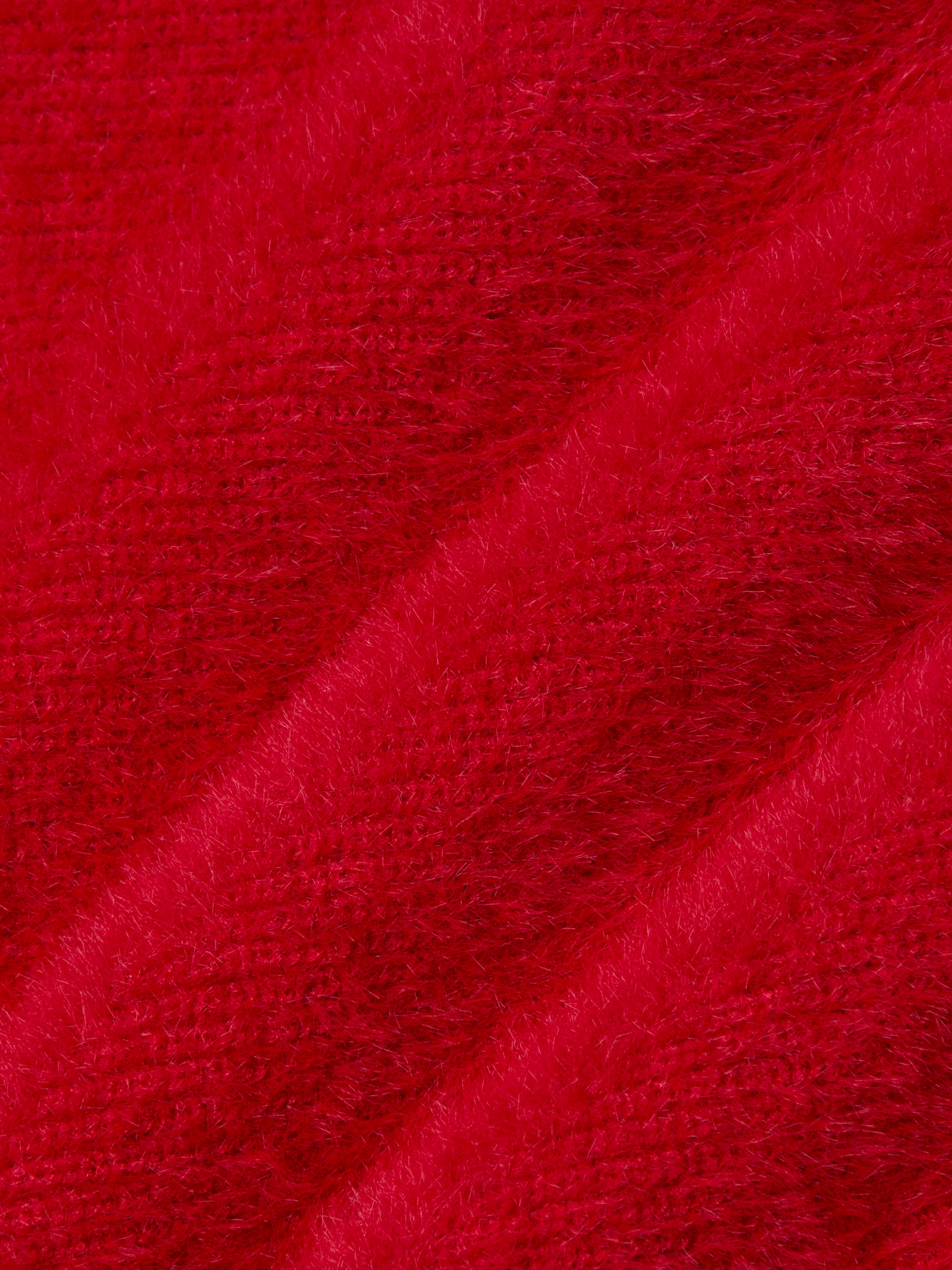 Guinevere Cropped Pullover In Chili Pepper