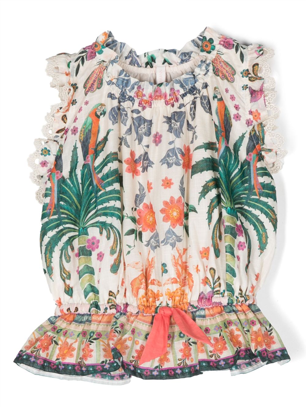 Ginger floral-print blouse - Neutrals