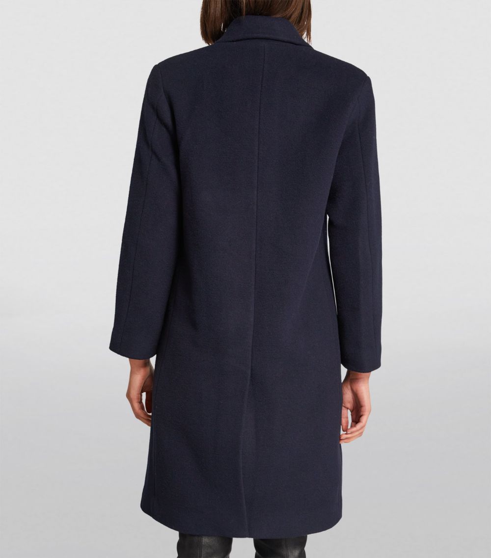 Wool-Blend Double-Breasted Coat