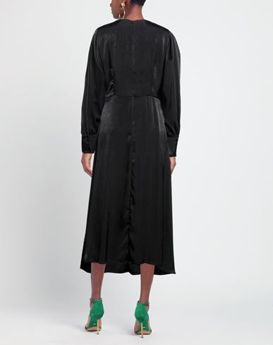 Woman Midi dress Black Size XL Polyester