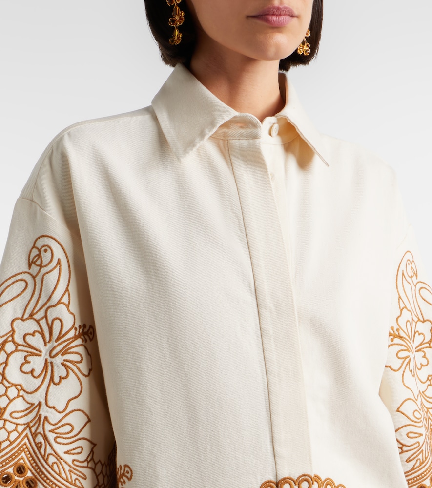 Como embroidered cotton shirt