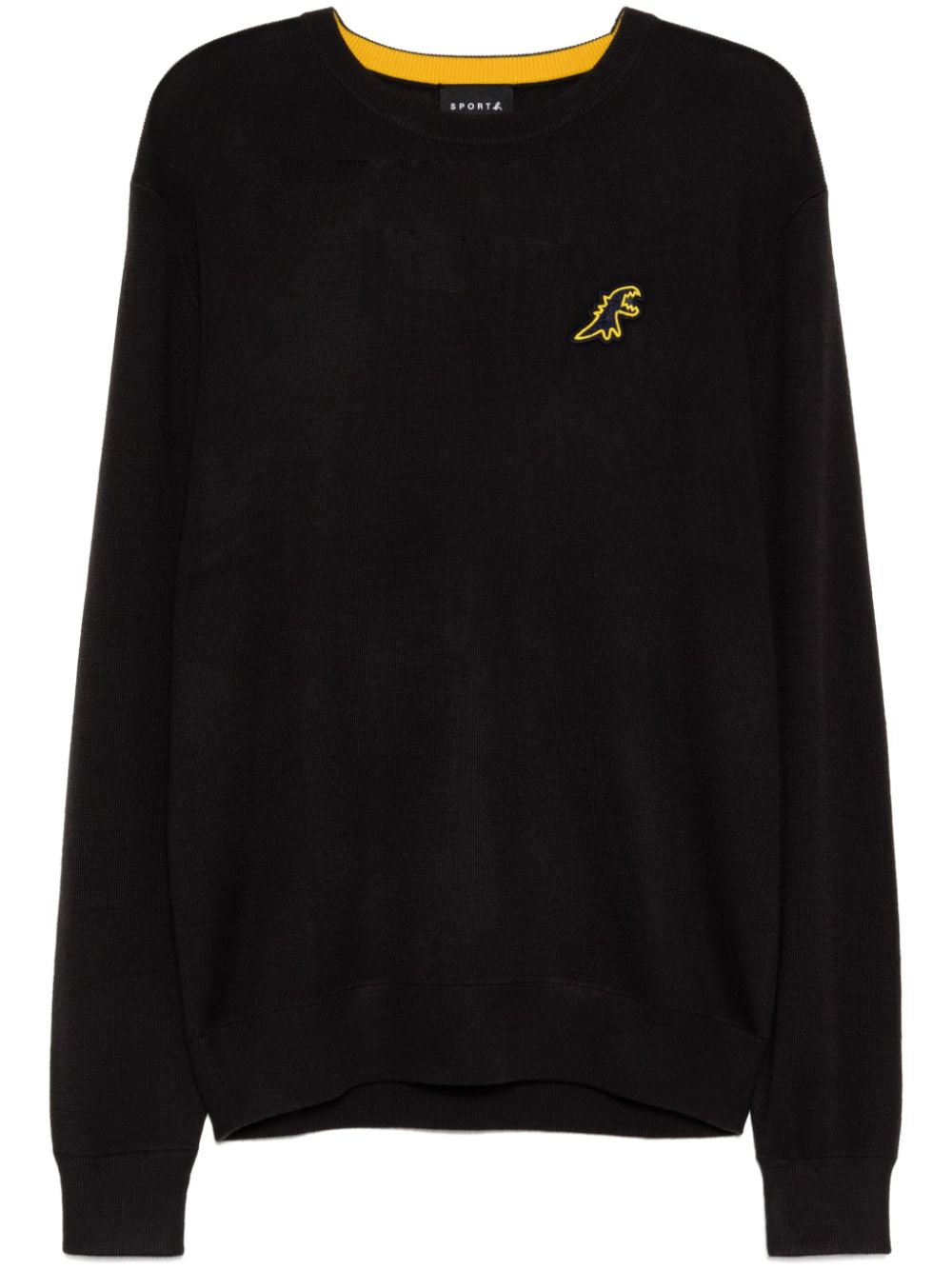 Badge pullover jumper - Black
